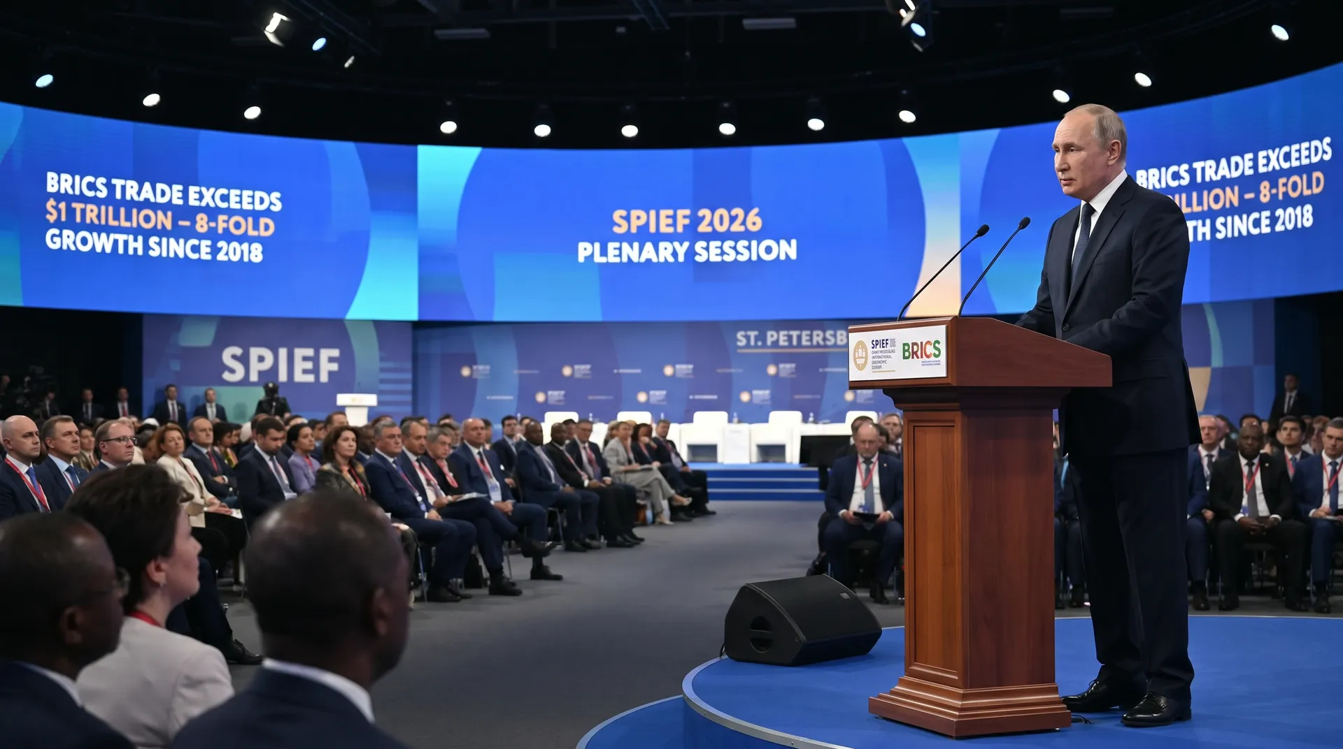 Putin katika SPIEF: mauzo ya biashara YA BRICS yanazidi $1 trilioni